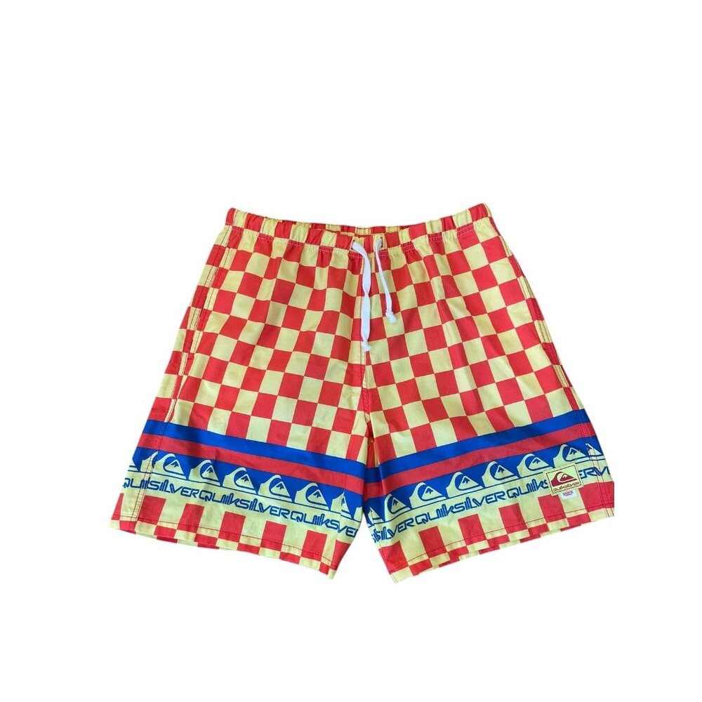 Quiksilver Stranger Things The Echo Beach Volley Shorts Red/Yellow Size XL - Picture 10 of 11